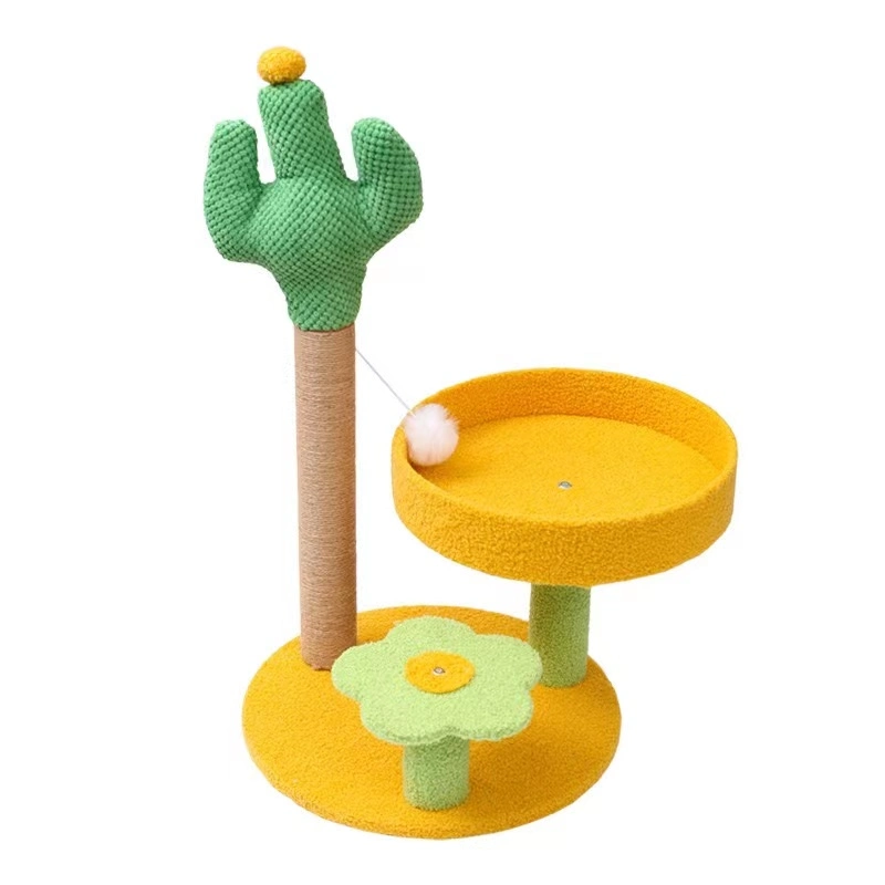 Green Cactus Cat Climbing Frame, Cat Toys