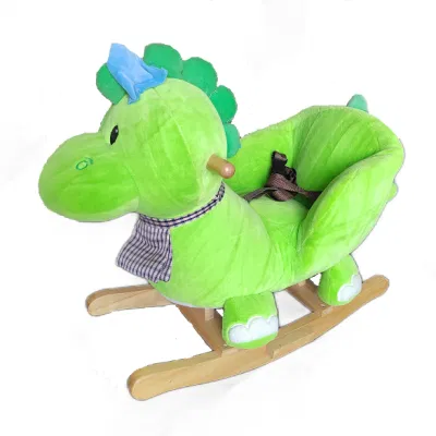 Giocattolo del cavallo della sedia a dondolo della peluche dell'animale farcito all'ingrosso per i bambini dei bambini