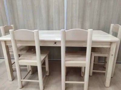 Tavolo in legno per bambini, scrivania per studio in età prescolare, tavolo per bambini in legno Tavolo per studenti in aula, tavolo quadrato per scuola materna per bambini