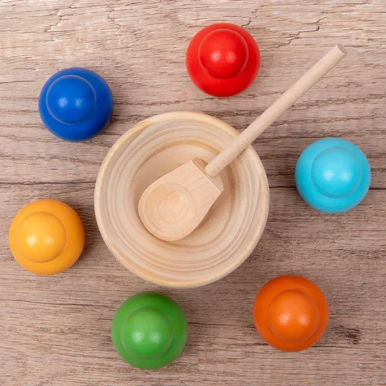 Palla da colorare Montessori e tazza Giocattoli educativi per l'apprendimento educativo dei bambini
