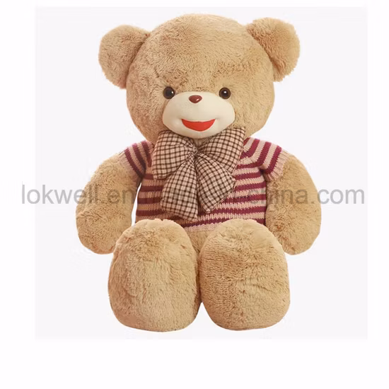 Orsacchiotto di peluche con logo personalizzato/Peluche/Bambini/Bambini/Giocattolo morbido/per neonati/regalo per la vendita all'ingrosso di peluche dalla produzione di giocattoli di peluche in Cina